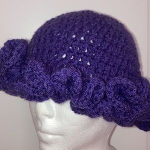 Purple Crochet Women's Hat